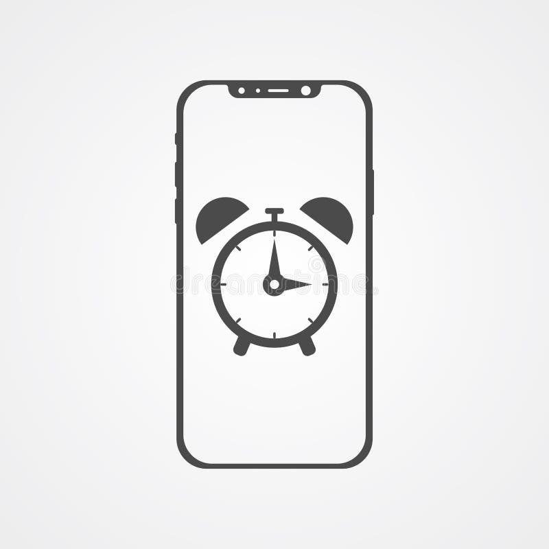 Download Phone With Alarm Vector Icon Sign Symbol Stock Vector ...