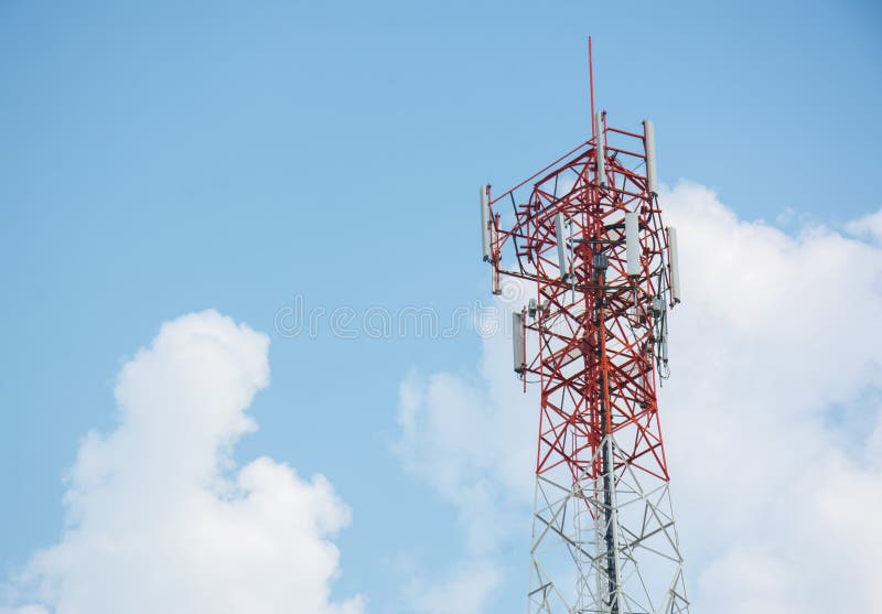 Phone antenna stock photo. Image of equipment, broadcast 72386754