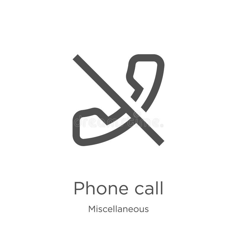 Phone Call Icon Vector From Interaction Set Collection Thin Line Phone