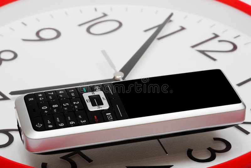 Phone and clock