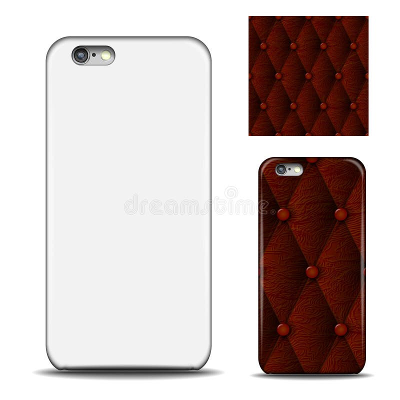 Download Realistic Phone Case. Blank Template For Design. Stock ...