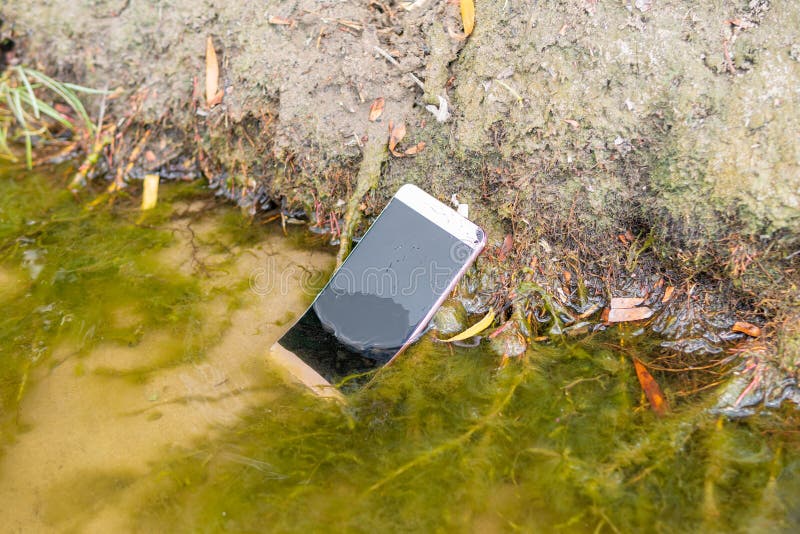 Phone fell on the steps stock image. Image of communication 196181189