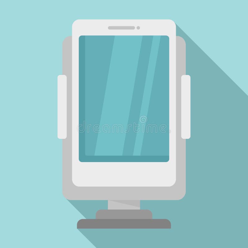 Phone Holder Accessories Icon, Flat Style Stock Vector Illustration