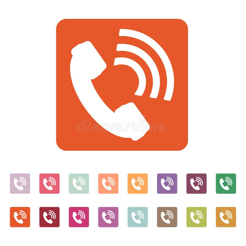 The Phone Icon. Phone Symbol Stock Illustration Illustration of call