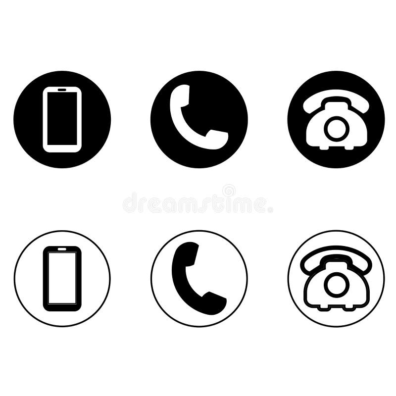 Phone and Speech Bubble Icon Vector Flat Design Template EPS 10 Stock ...