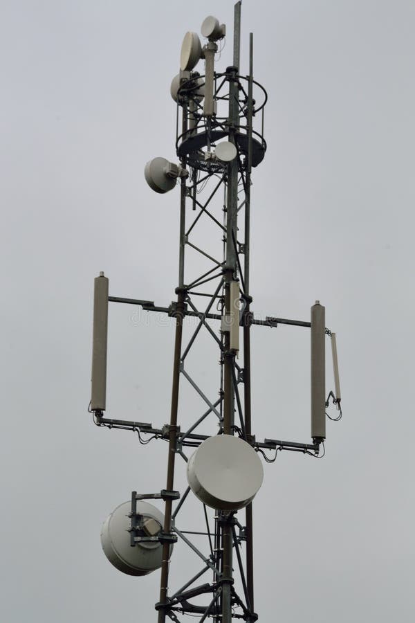 Radio transmitting masts stock photo. Image of station 14910680