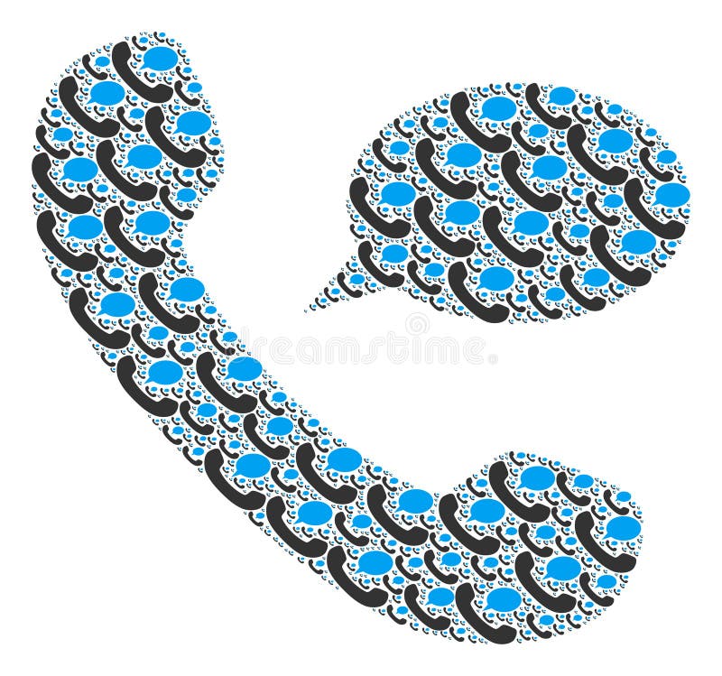 Phone Message Recursion Composition of Itself Items stock illustration