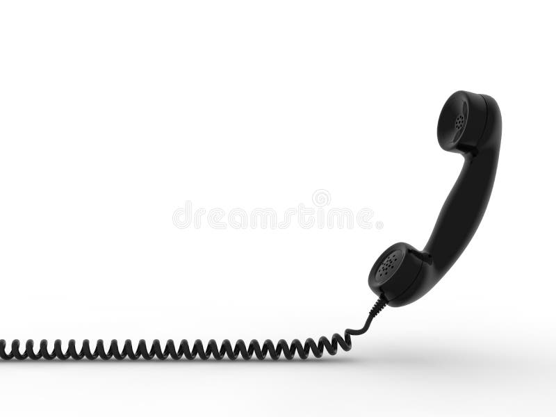 Phone receiver royalty free illustration