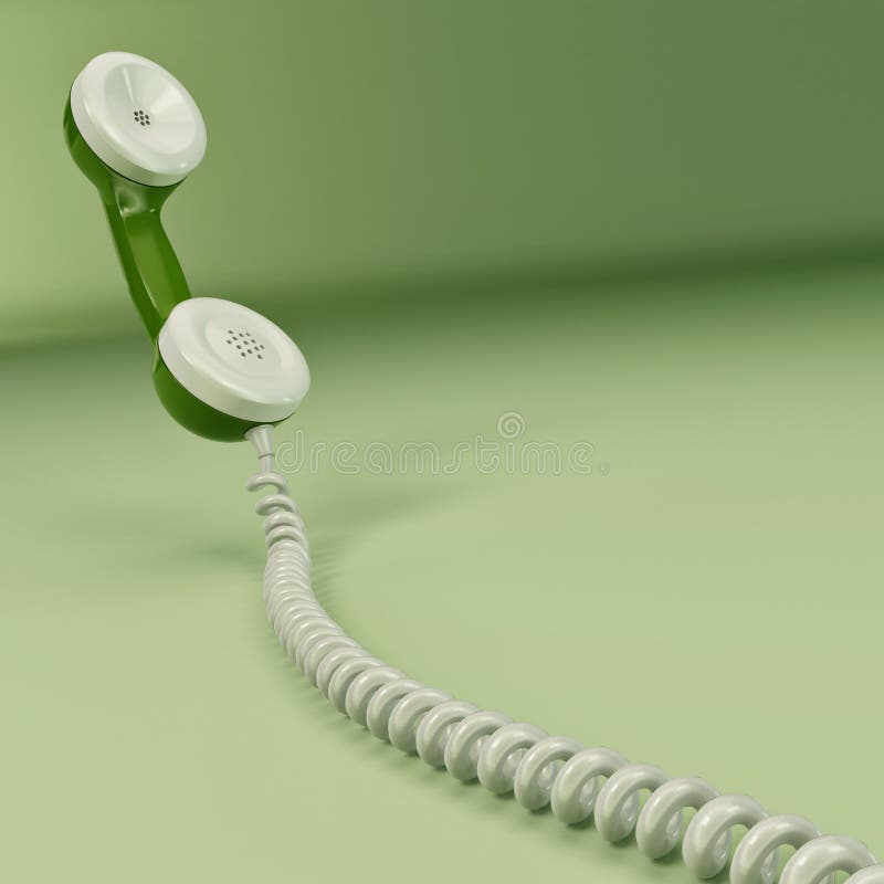 Phone reciever. 3d stock illustration
