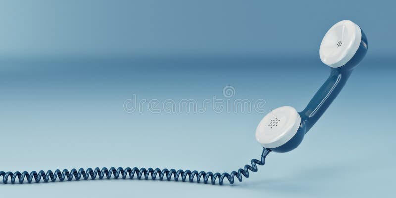 Phone reciever. 3d royalty free illustration