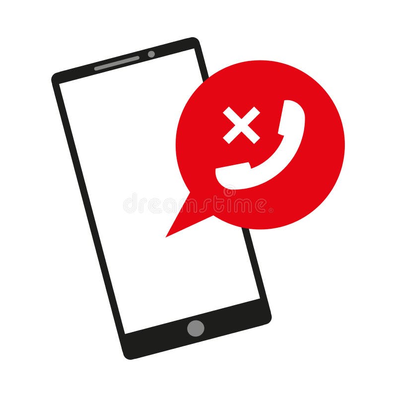 Phone Red Message. Smart Device. Digital Technology. Vector