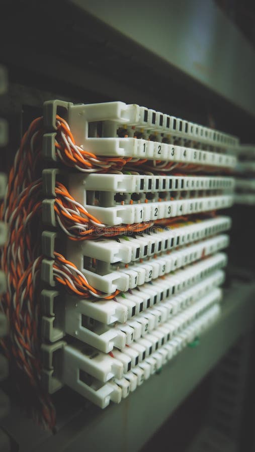 Phone System Connectors stock photo. Image of phone, copper 96598376