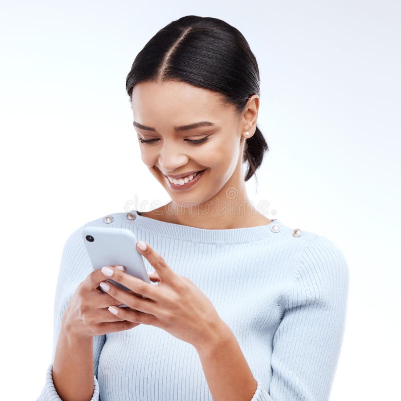 Phone Home Happy Woman Online Chat Communication Texting Social Media Stock  Photo by ©PeopleImages.com 673997014