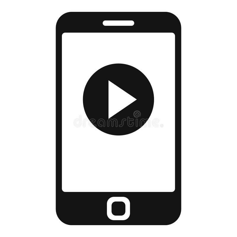 Phone Video Edit Icon Simple Vector. Mobile Smartphone Stock Vector -  Illustration of animation, isolated: 227890858