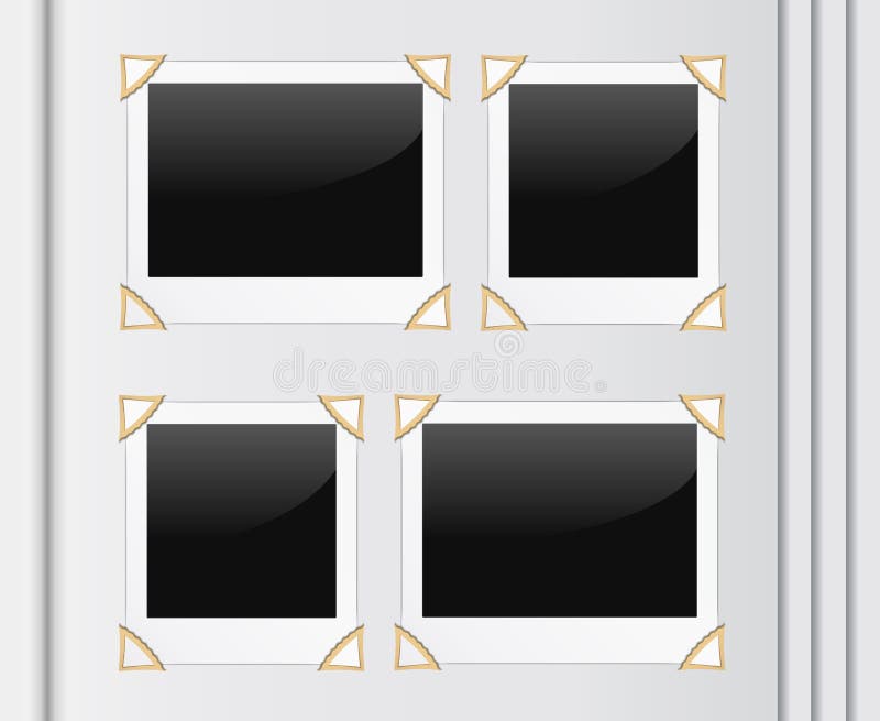 Photo album page vector illustration Photo album page vector illustration