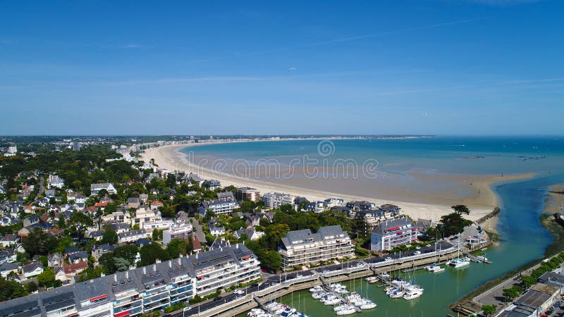 Photo aérienne de baie de La Baule Escoublac de Le Pouliguen