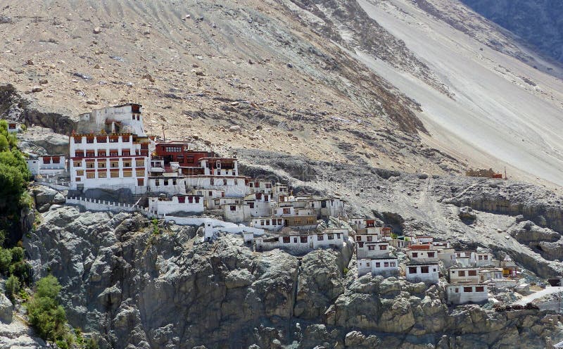 A Buddhist Monetary nestled in the mountains. Photo of a beautiful Buddhist Monetary nestled in the mountains overlooking a beautiful landscape royalty free stock photography A Buddhist Monetary nestled in the mountains. Photo of a beautiful Buddhist Monetary nestled in the mountains overlooking a beautiful landscape royalty free stock photography