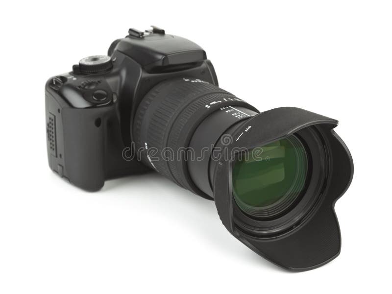 Photo camera and blind stock photo