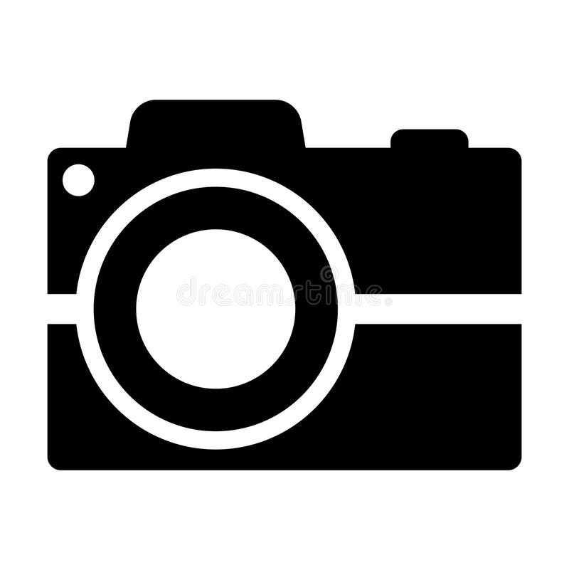 Photo Camera on the White Background. Isolated Illustration Stock