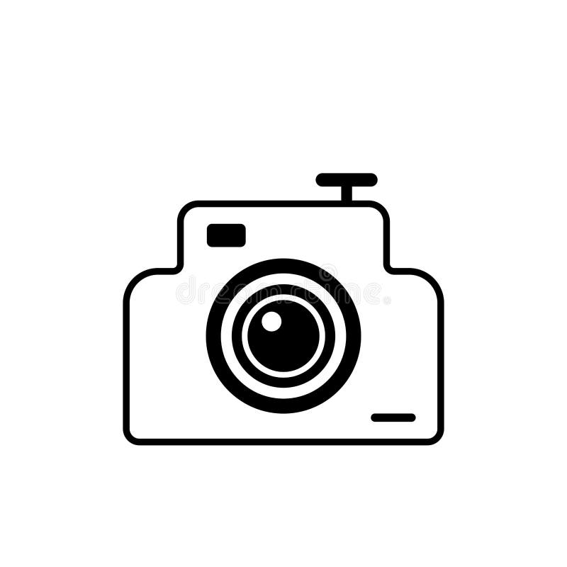 Photo camera white stock vector. Illustration of photographer 152707855