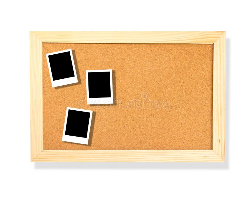 Photo on cork board stock photo. Image of blank, notepad 26239896