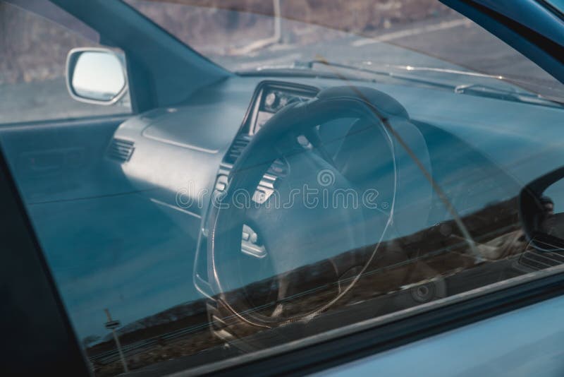 Photo of the dashboard in the car stock photos