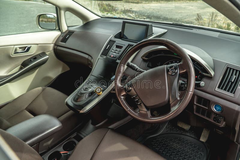 Photo of the dashboard in the car royalty free stock photos