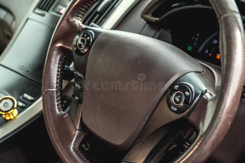 Photo of the dashboard in the car royalty free stock photos
