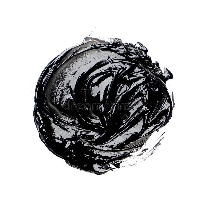 Photo de peinture à l'huile noire colorée de course de brosse images libres de droits Photo de peinture à l'huile noire colorée de course de brosse images libres de droits