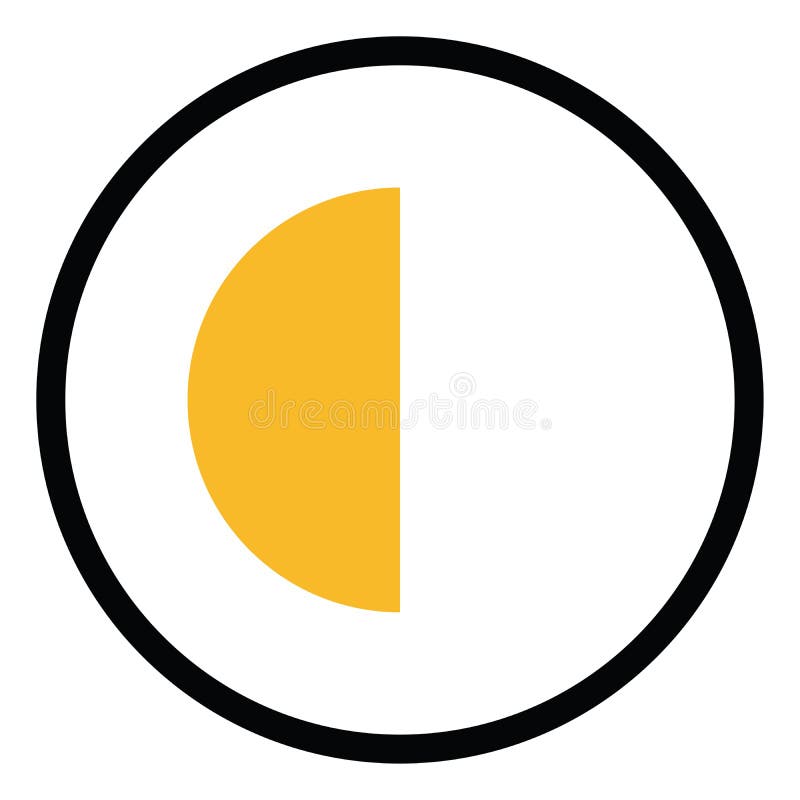 Photo Editor Contrast, Icon Stock Vector Illustration of design