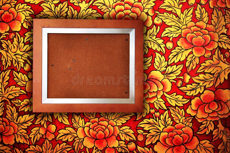 Photo Frame with Floral Wall