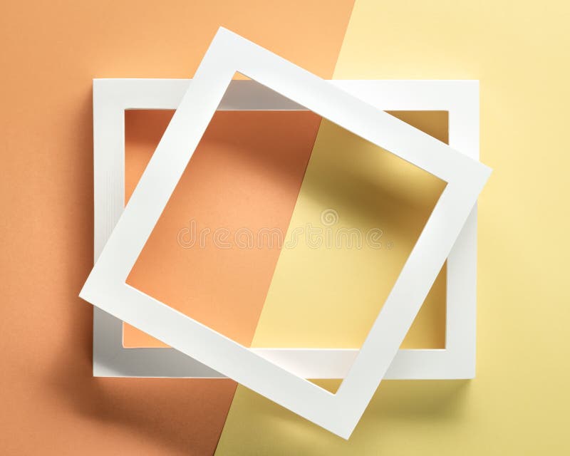 Photo frame on pastel paper royalty free stock images Photo frame on pastel paper royalty free stock images