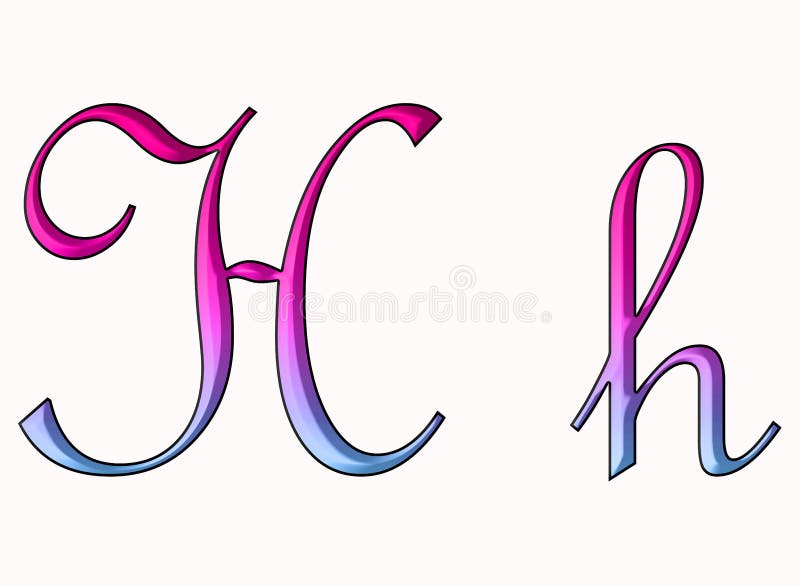 French Script Font Fonts Abstract Gradient Retro Sans Serif Alphabet Letters Calligraphy Letter Typeface Typography Unique Stock Illustration Illustration Of Case Balloon 205151181