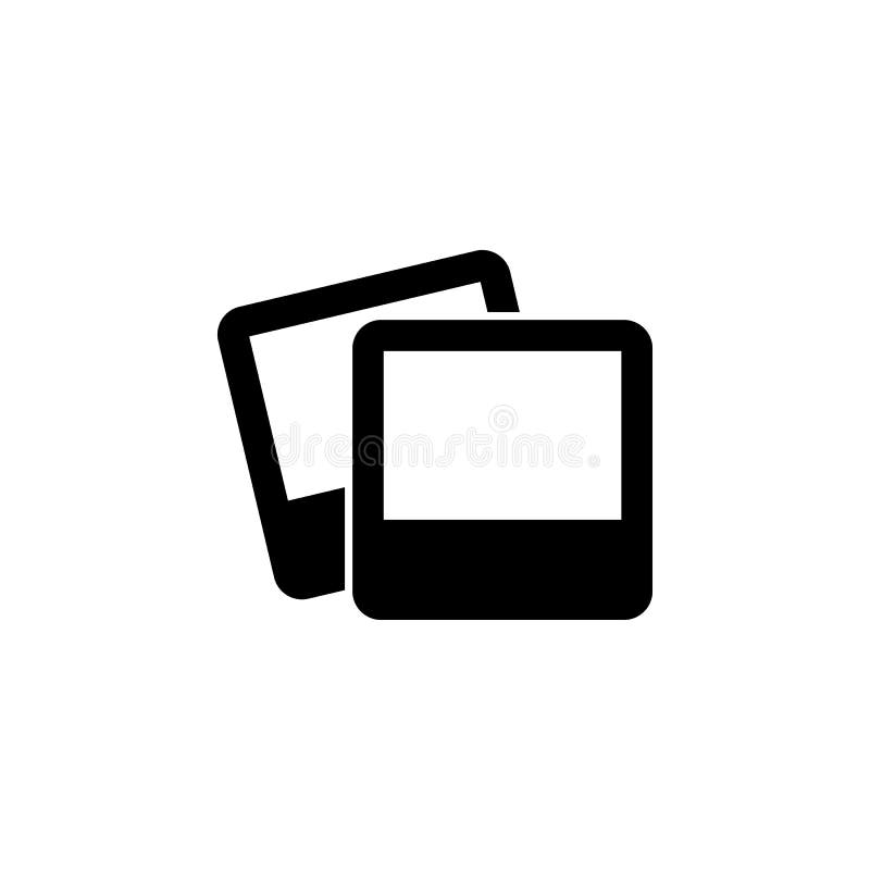 Photo icon. Simple glyph, flat vector of Web icons for UI and UX, website or mobile application royalty free illustration