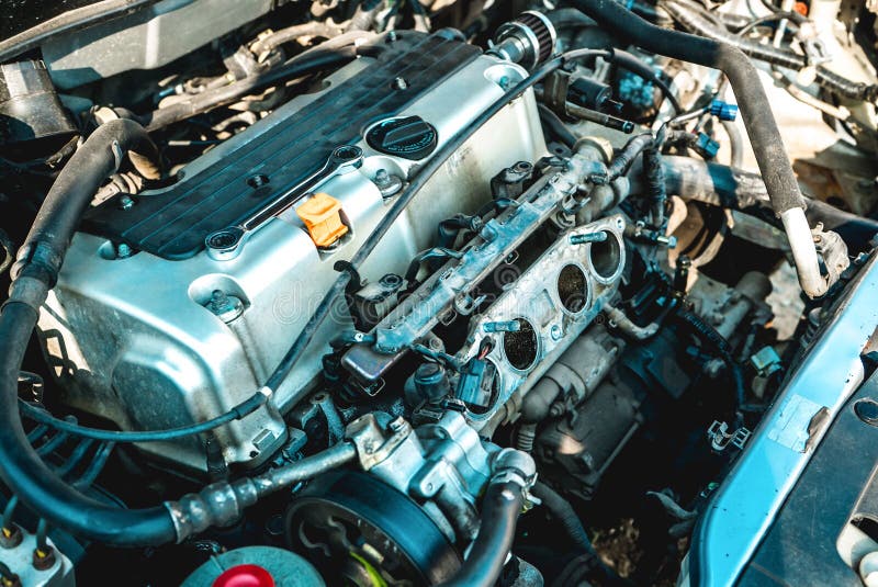 Photo of the internal combustion engine stock image