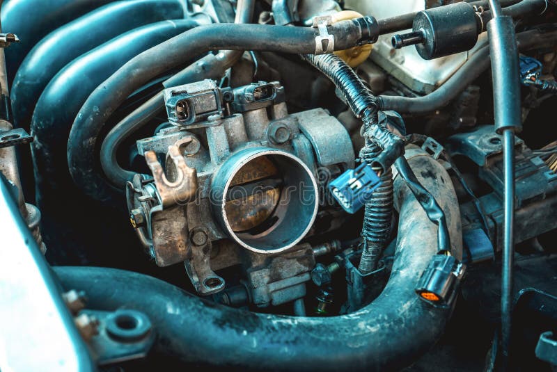 Photo of the internal combustion engine stock images