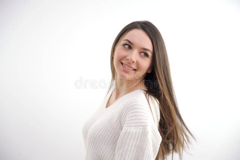 Photo of mature attractive woman happy positive smile nurse practitioner medical hospital isolated over grey color royalty free stock photo