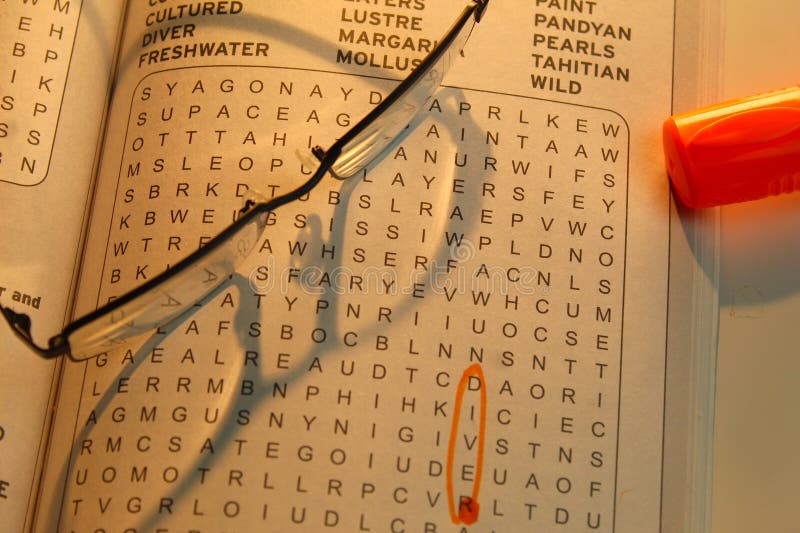 Glasses and Marker on Crossword Puzzle Stock Image Image of magazine Glasses and Marker on Crossword Puzzle Stock Image Image of magazine