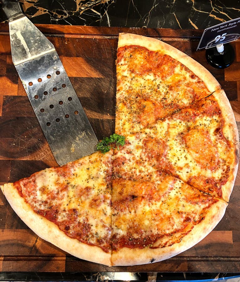 Photo Pizza on the Counter in the Cafe Stock Image Image of closeup