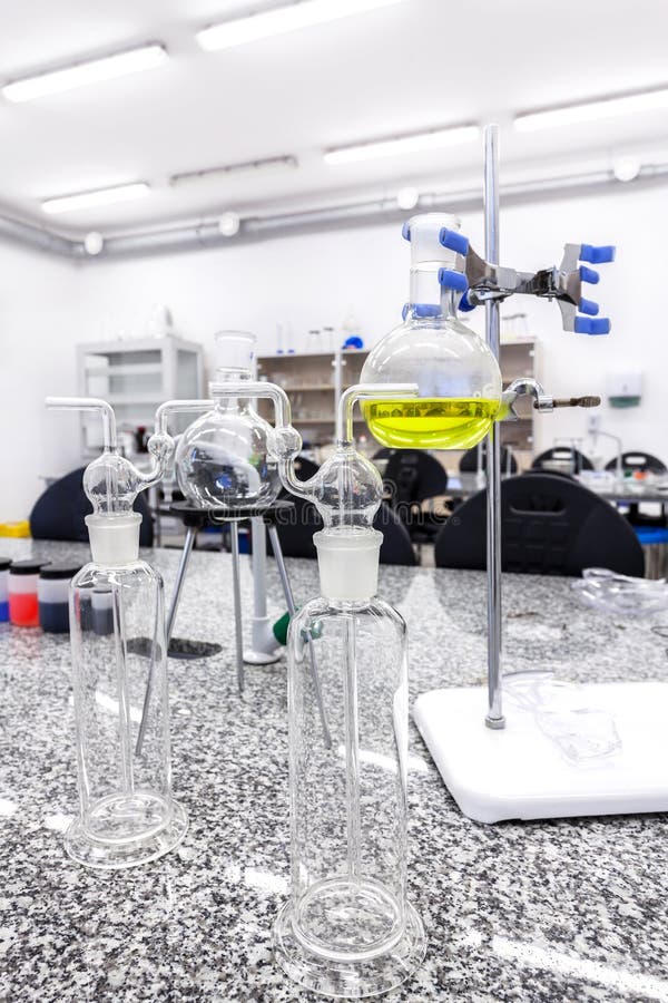 Photo of a Research Laboratory with Equipment Stock Photo Image of