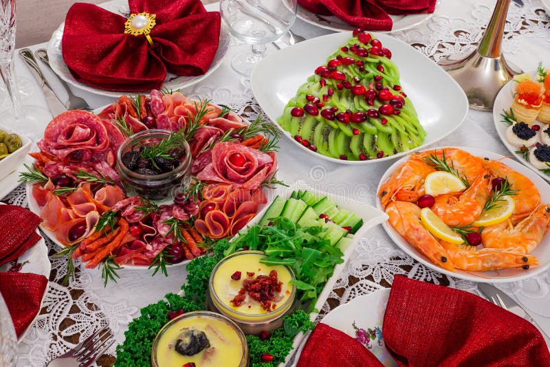 Photo of Selection of Sausage on Party Table Stock Image Image of