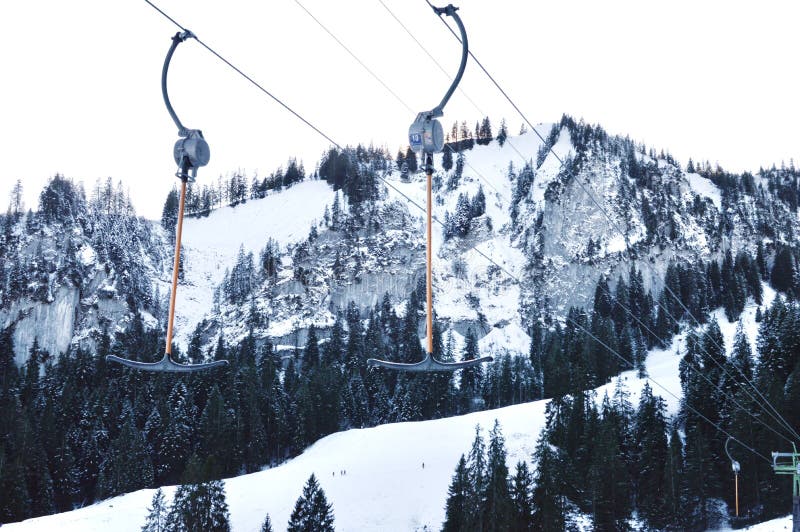 Photo of Ski Lifts in the Mountains Stock Photo Image of skilift