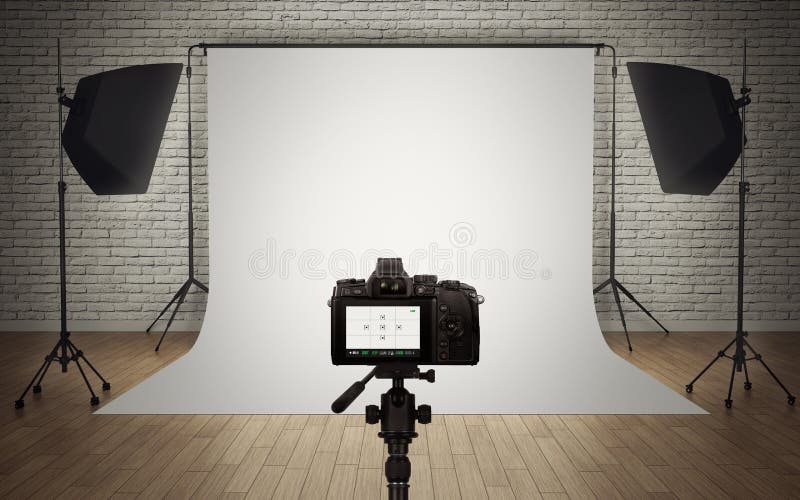 Photo studio light setup
