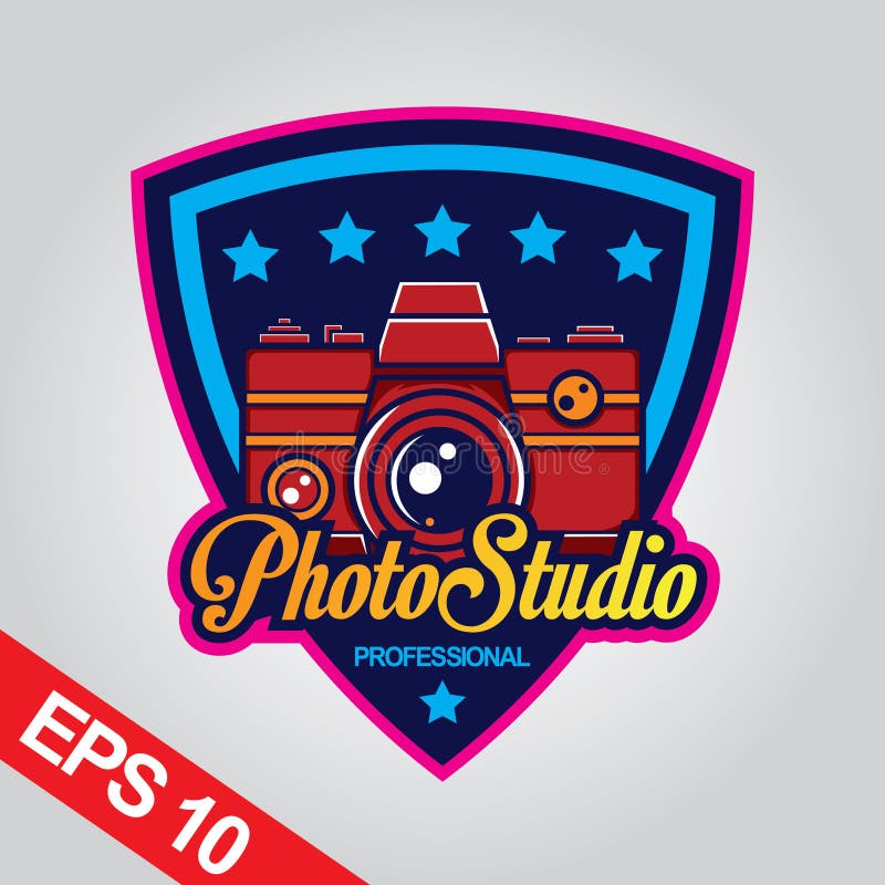 Photo Studio Logo Design Template Stock Vector Illustration of emblem