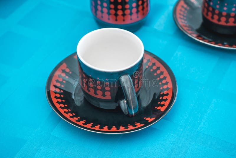 Photo of a table with the circles standing royalty free stock photography