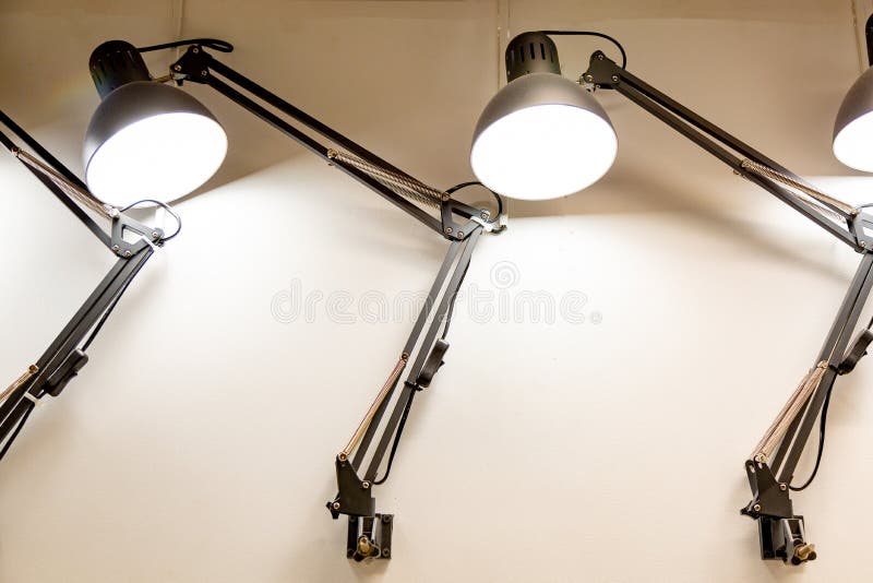 Photo of Table Lamp in Furniture Store. Stock Photo Image of luxury