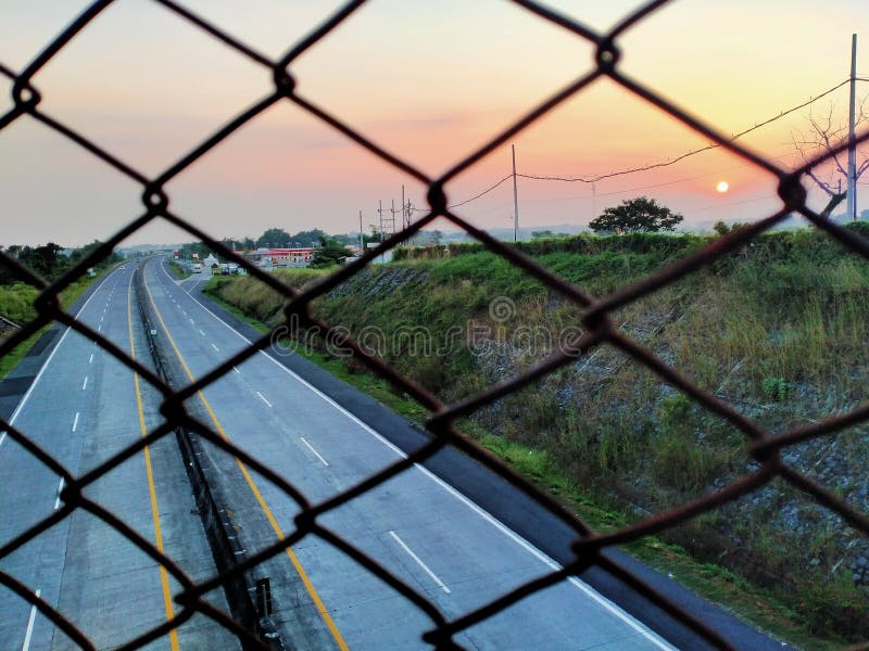 Photo of Toll Roads in Indonesia in the Afternoon. Stock Image - Image