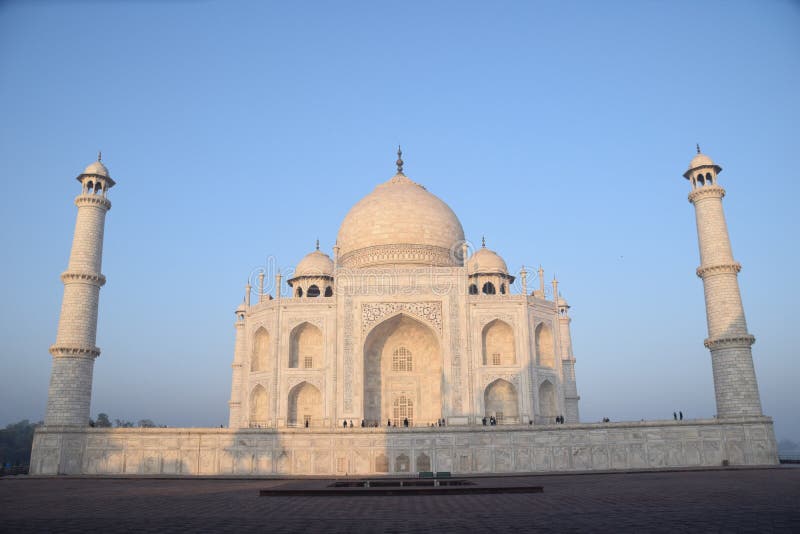 Taj Mahal (rear), Agra, India Stock Image - Image of cities, tower ...