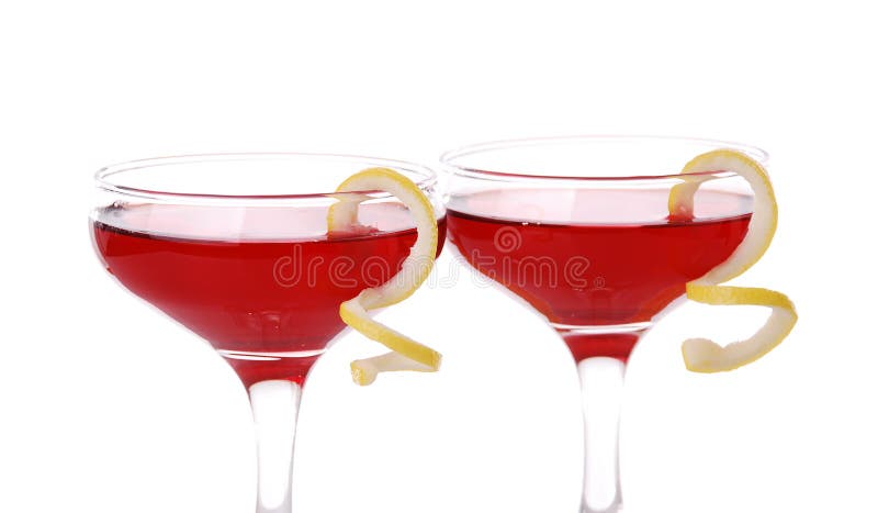 Photo of two Cosmopolitan cocktails