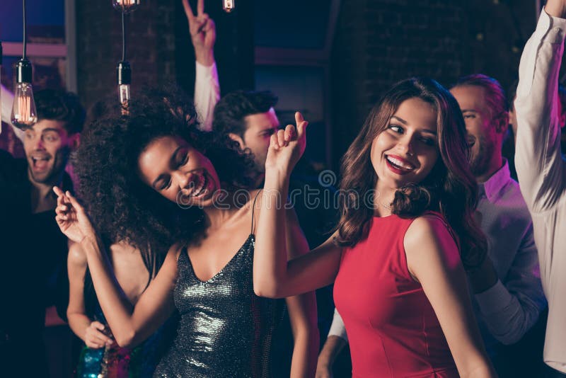 Photo of Two Female Friends Chilling Relaxing on Corporate Party ...